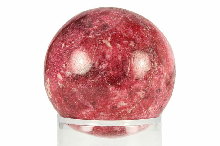 Polished Thulite (Manganian-Zoisite) Sphere - Trondheim, Norway #301501